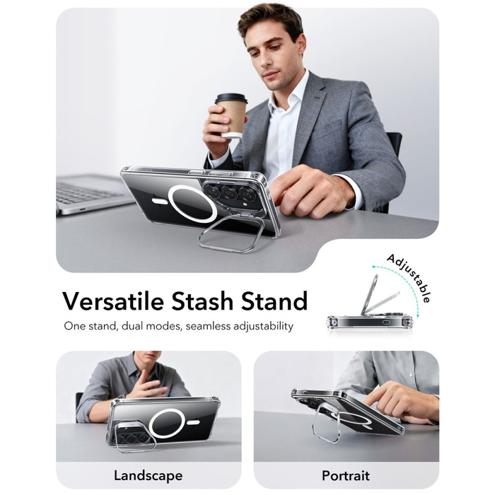 ESR CLASSIC HYBRID KICKSTAND MAGSAFE GALAXY S26+ PLUS CLEAR
