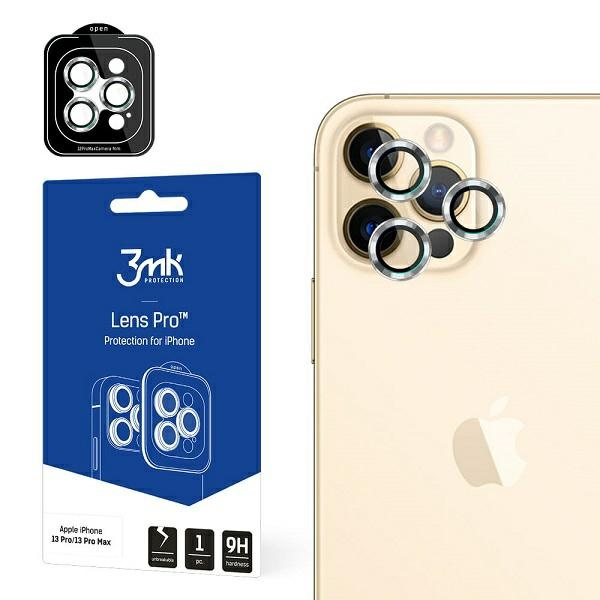 3MK Lens Protection Pro iPhone 12 Pro Max Ochrona na obiektyw aparatu z ramką montażową 1szt.