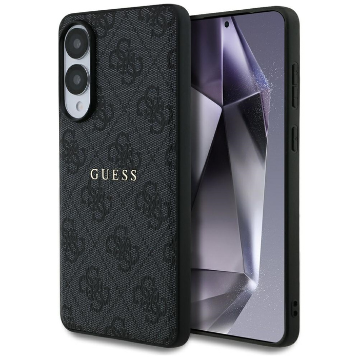 Etui Guess 4G Ring Classic Logo MagSafe  Samsung Galaxy S25 Edge czarny