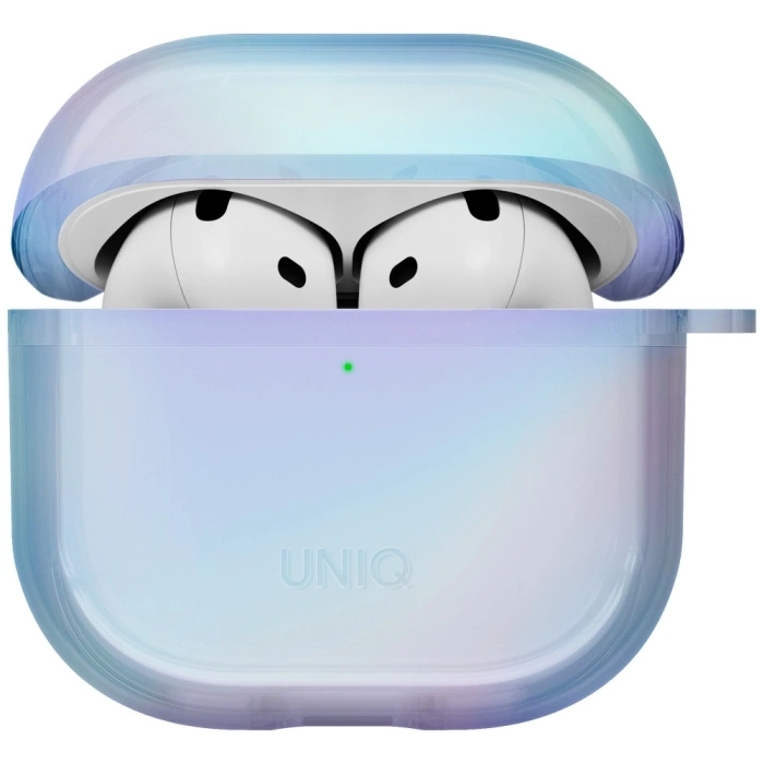 Etui UNIQ Iridescia do AirPods 4 Hang    Case niebieski