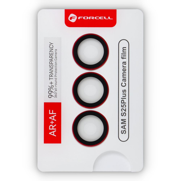 Szkło hartowane na aparat do Samsung S25 Plus Forcell Premium srebrny cień