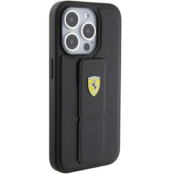 Ferrari Fehcp15xgspsik Iphone 15 Pro Max 6.7" Czarny/black Hardcase Grip Stand