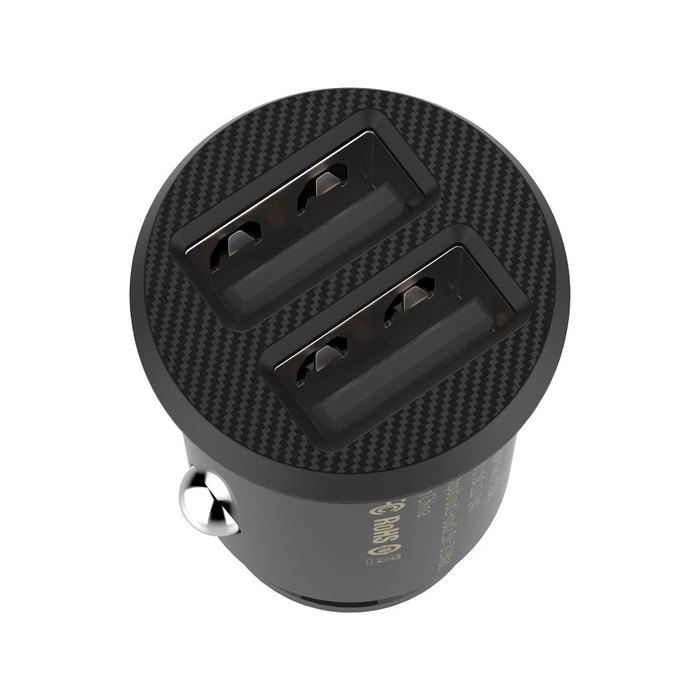 Mini ładowarka Baseus Grain Car Charger CCALL-ML01 samochodowa 2x USB-A 3.1A - czarna