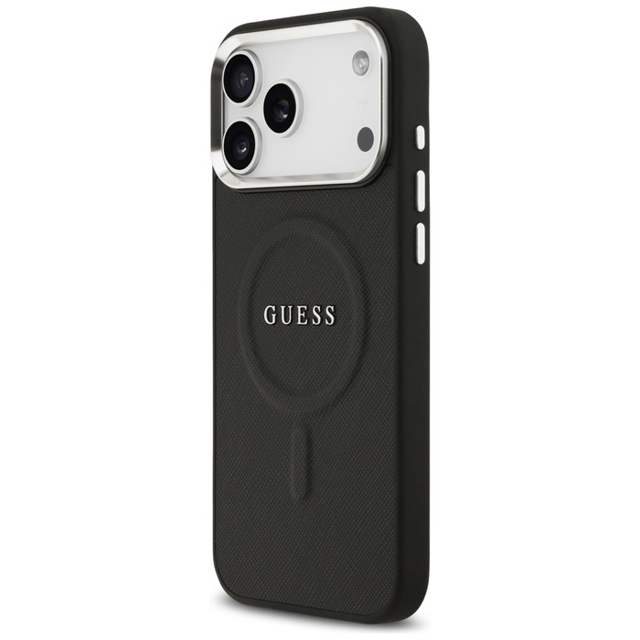 Etui Guess Classic Logo MagSafe do       iPhone 17 Pro Max czarny