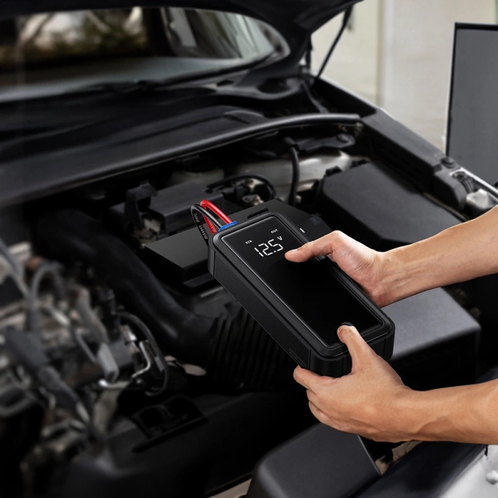 Jump starter z superkondensatorem Baseus Super Energy Mega Series BS-CH007 3000A 12V USB-C / EC8 / DC - szary