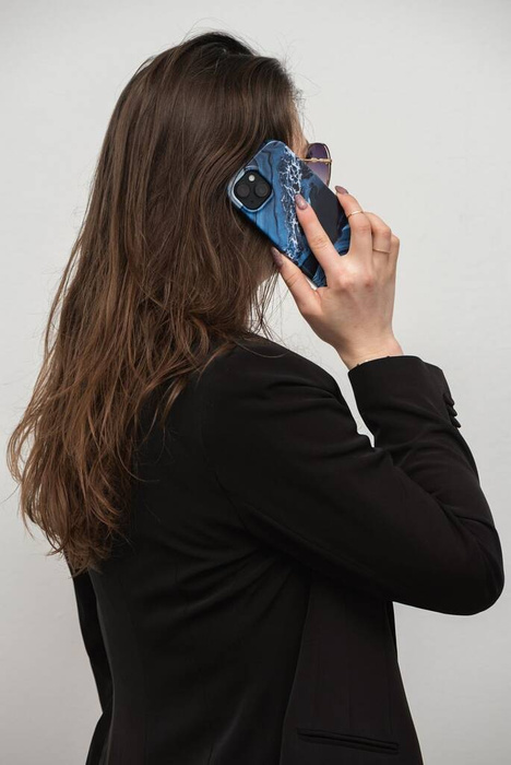 FORCELL F-PROTECT Mirage futerał kompatybilny z MagSafe do IPHONE 15 Plus ocean marble