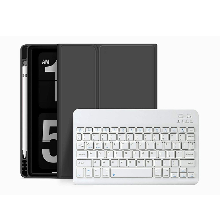 ETUI TECH-PROTECT SC PEN + KEYBOARD IPAD 10.2 2019 / 2020 / 2021 BLACK