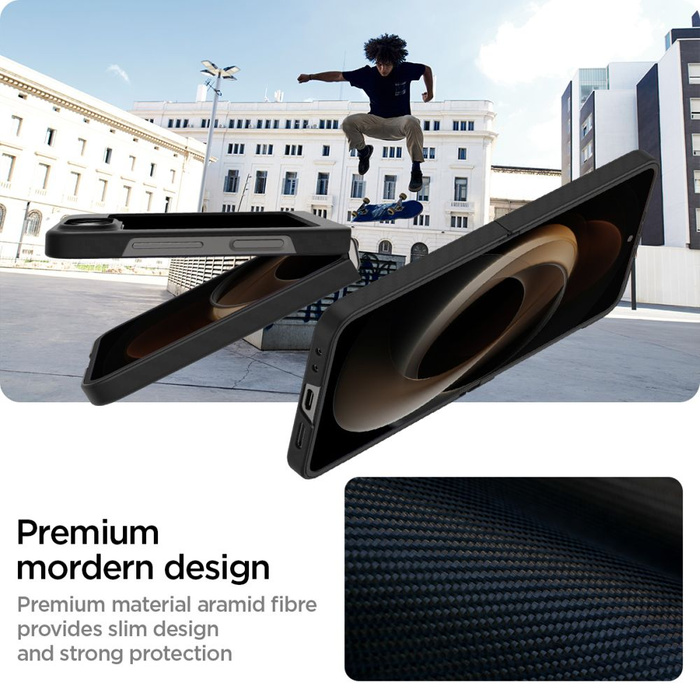 ETUI SPIGEN AIRSKIN SAMSUNG GALAXY Z FLIP 6 / 7 FE ARAMID BLACK