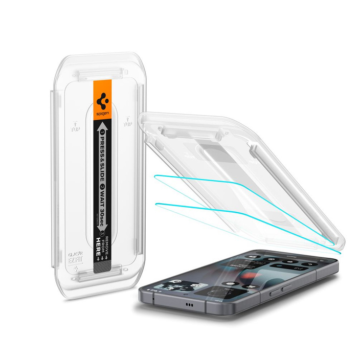 SZKŁO HARTOWANE SPIGEN NOTHING PHONE 3 GLAS.TR ”EZ FIT” 2-PACK CLEAR