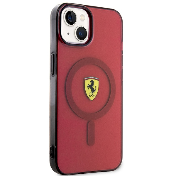 Etui Ferrari FEHMP14SURKR iPhone 14 6,1" czerwony/red hardcase Translucent Magsafe Case
