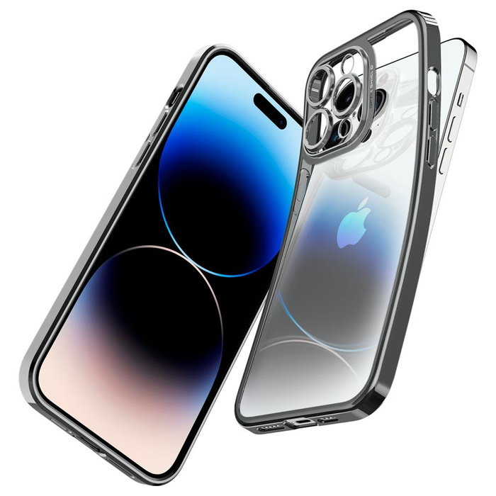 Etui Spigen Optik Crystal iPhone 14 Pro Chrome Grey