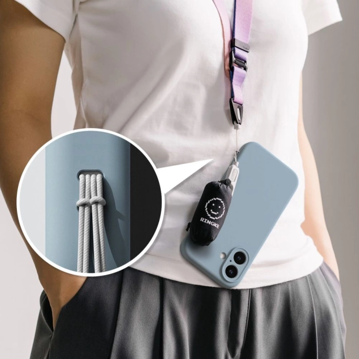 Etui RINGKE SILICONE MAGNETIC MAGSAFE IPHONE 16 BLUE