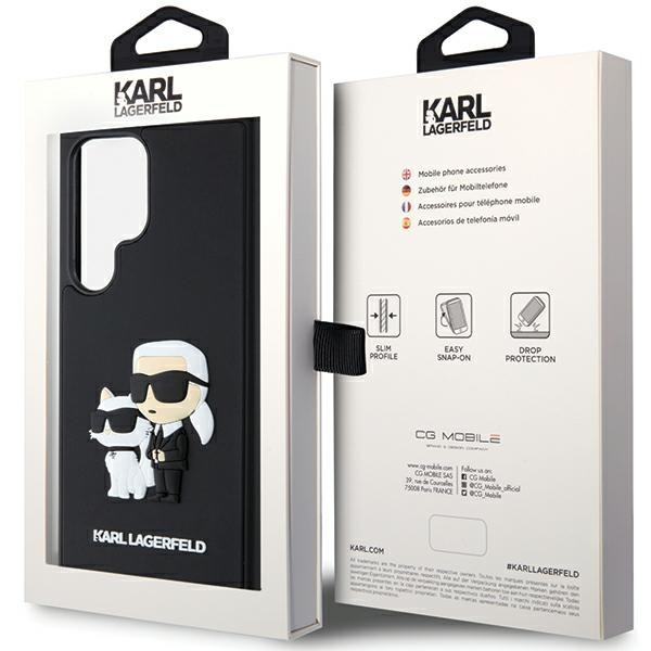 Etui Karl Lagerfeld KLHCS24L3DRKCNK Samsung Galaxy S24 Ultra S928 czarny/black hardcase 3D Rubber Karl&Choupette Case