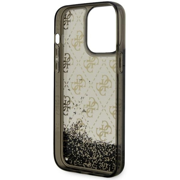 Etui Guess GUHCP14XLC4PSGK iPhone 14 Pro Max 6.7" czarny/black hardcase Liquid Glitter 4G Transculent Case