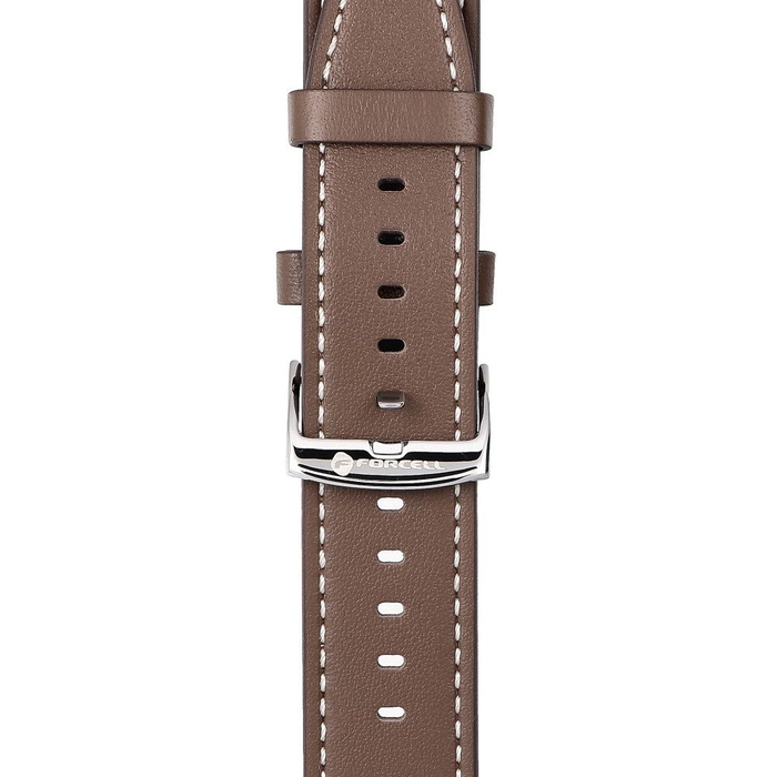 Pasek do Samsung Galaxy Watch Forcell F-Design FS21 dziurki skóra ekologiczna 20 mm brązowy