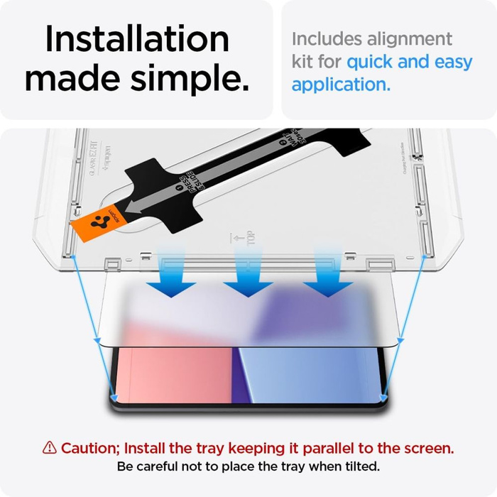 Szkło Hartowane Spigen Glas.tr ”ez Fit” iPad Pro 13 7 / 2024 Clear