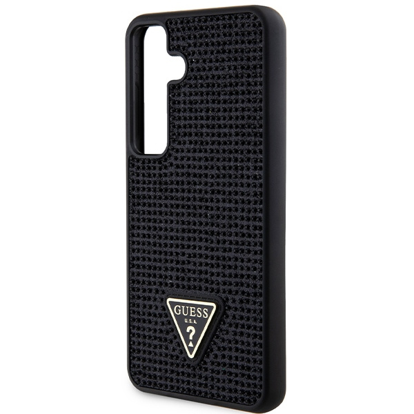 Etui Guess GUHCS24SHDGPPK S24 S921 czarny/black hardcase Rhinestone Triangle Case