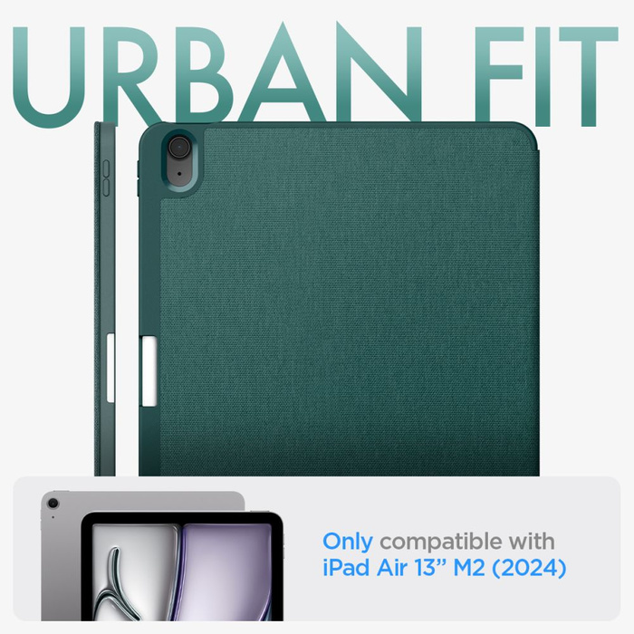 ETUI SPIGEN URBAN FIT IPAD AIR 13 2024 MIDNIGHT GREEN