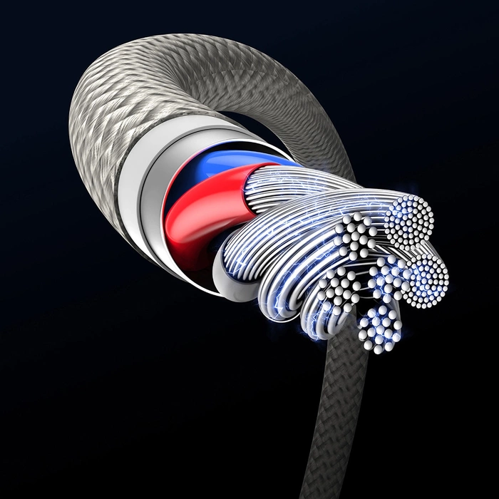 Kabel Baseus Tungsten Gold USB-C / USB-C 100W 1m - złoty