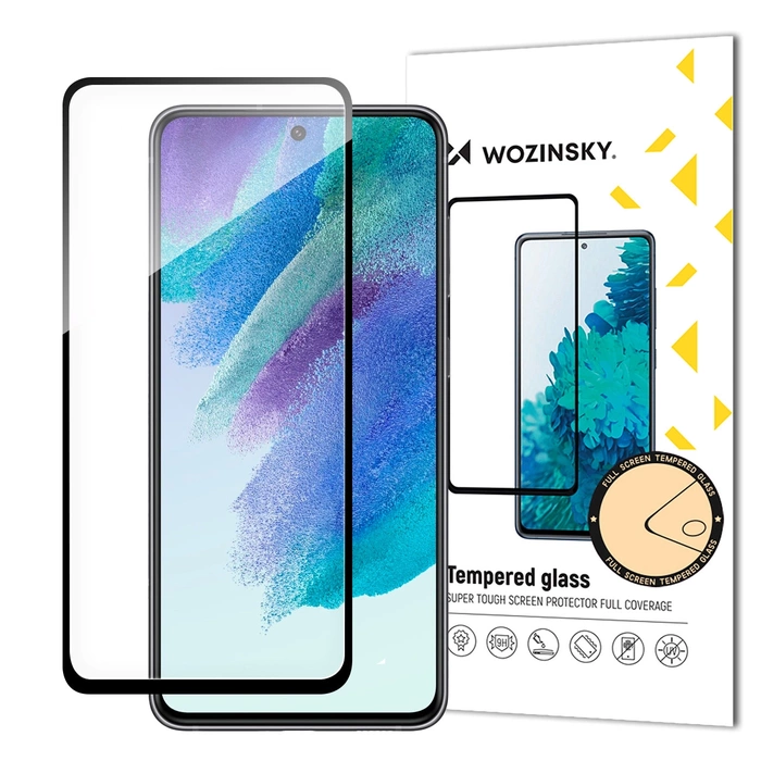 Wytrzymałe szkło hartowane Wozinsky Full Glue do Samsung Galaxy S23 FE na cały ekran z ramką - czarne