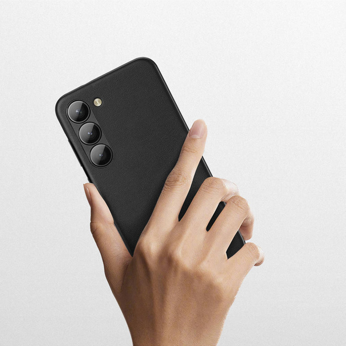 Dux Ducis Grit etui Samsung Galaxy S23 elegancki pokrowiec ze sztucznej skóry MagSafe czarne