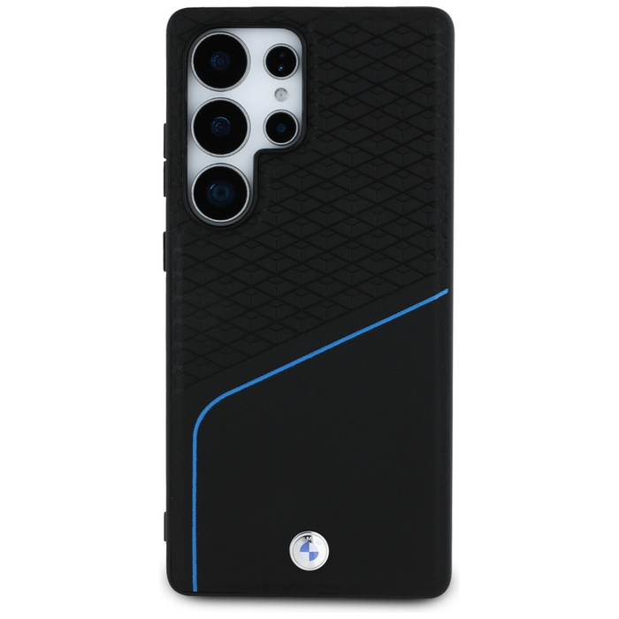 Etui BMW Leather Textured and Smooth      MagSafe do Samsung Galaxy S25 Ultra czarny