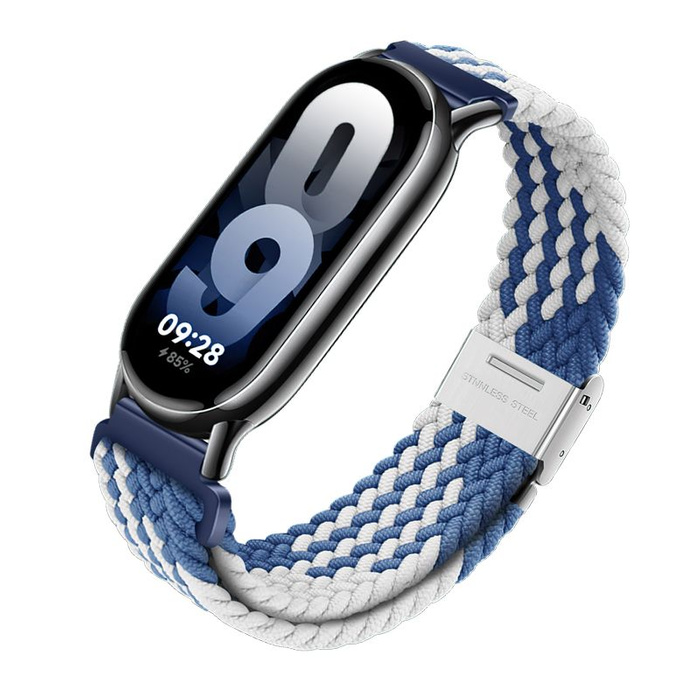 FORCELL F-DESIGN FX5 pasek do XIAOMI Mi Band 8 biało niebieski
