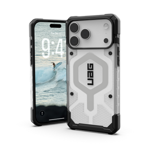 UAG Pathfinder Clear MagSafe - etui do iPhone 17 Pro Max kompatybilne z MagSafe (ice/silver)