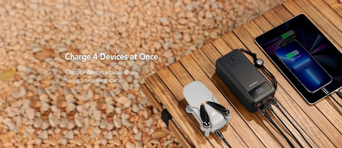 Powerbank Veger Tank Lite (W5001) PD QC3.0 5A 22,5W 50000 mAh czarny