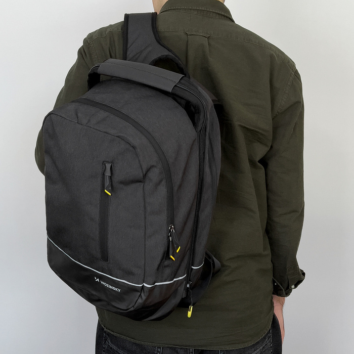 Wozinsky torba rowerowa podwójna plecak 2w1 30l czarna (WBB30BK)