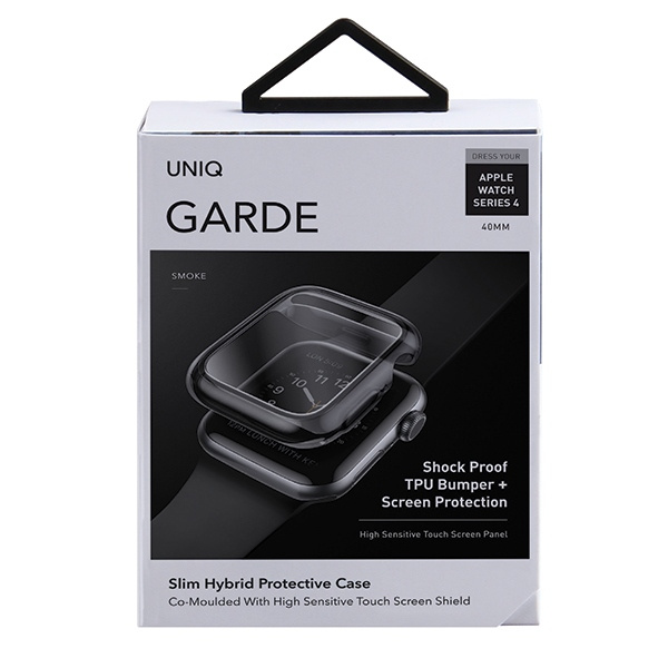 UNIQ etui Garde Apple Watch Series 4/5/6/SE 40mm. szary/smoked grey