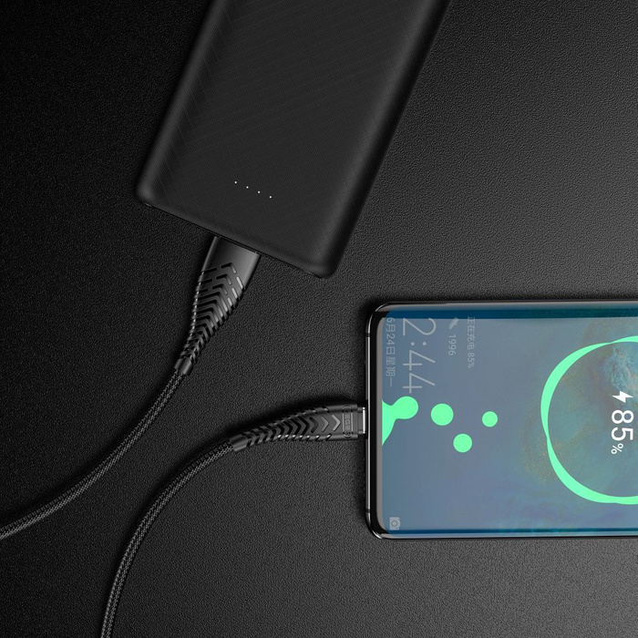 VEGER kabel USB A do Typ C 2,4A V104 1,2 m czarny