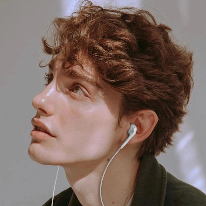 Dudao słuchawki douszne ze złączem USB Typu C biały (X3C)