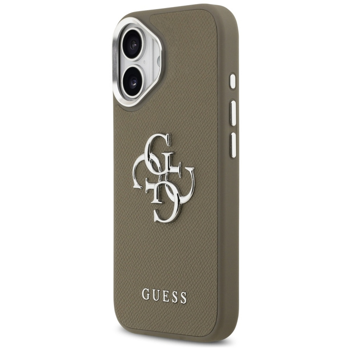 Etui Guess Grained Big 4G Classic Logo   do iPhone 17 brązowy