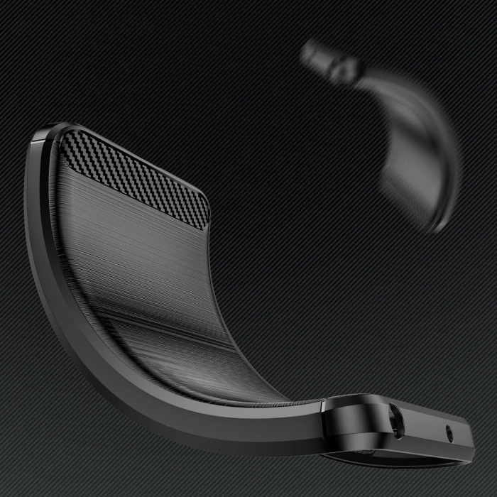 Etui silikonowe Carbon Case do Samsung Galaxy S25 - czarne