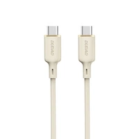 Kabel Dudao L7SCC USB-C - USB-C 100W 2m - beżowy