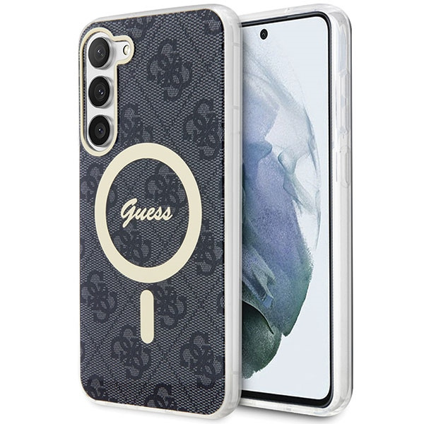 Etui Guess GUHMS23SH4STK S23 S911 czarny/black hardcase 4G MagSage Case