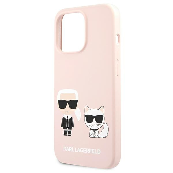 Etui KARL LAGERFELD Apple iPhone 13 13 Pro Silicone Karl & Choupette Jasnoróżowy Hardcase