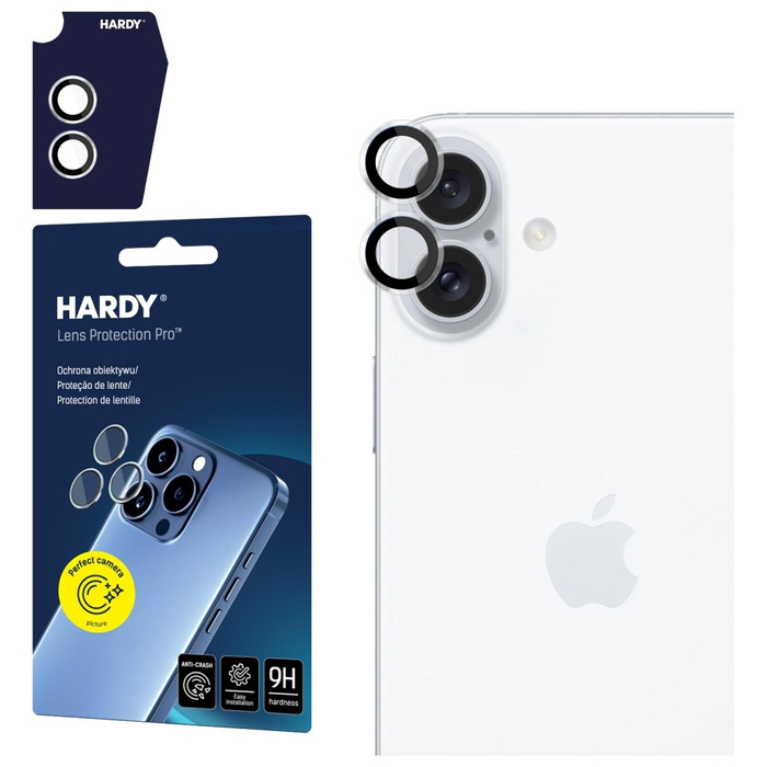 Ochrona na obiektyw aparatu 3MK iPhone 17 HARDY Lens Protection Pro Przezroczysty