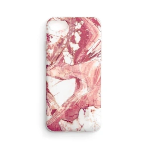 Wozinsky Marble żelowe etui pokrowiec marmur iPhone 12 mini różowy