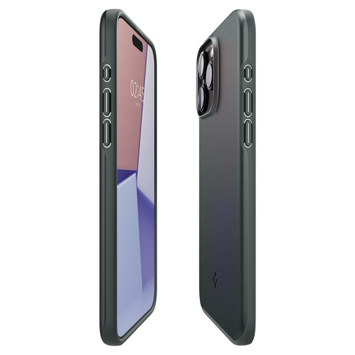 Etui iPhone 15 Pro Max Spigen Thin Fit Abyss Green