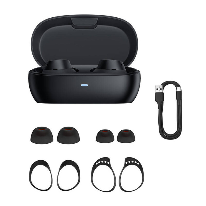 Słuchawki TWS Baseus Bowie MA20, ANC (czarne)