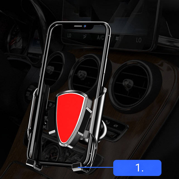 Uniwersalny grawitacyjny uchwyt samochodowy ciemnoszary (YC05)