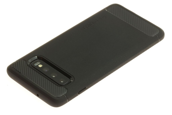 Etui Spigen Galaxy S10 Rugged Armor Samsung Czarne Case Samsung