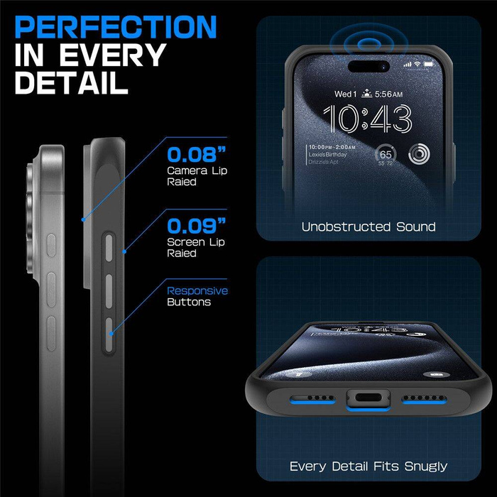 ETUI SUPCASE UB MAG MAGSAFE IPHONE 16 PRO GREY