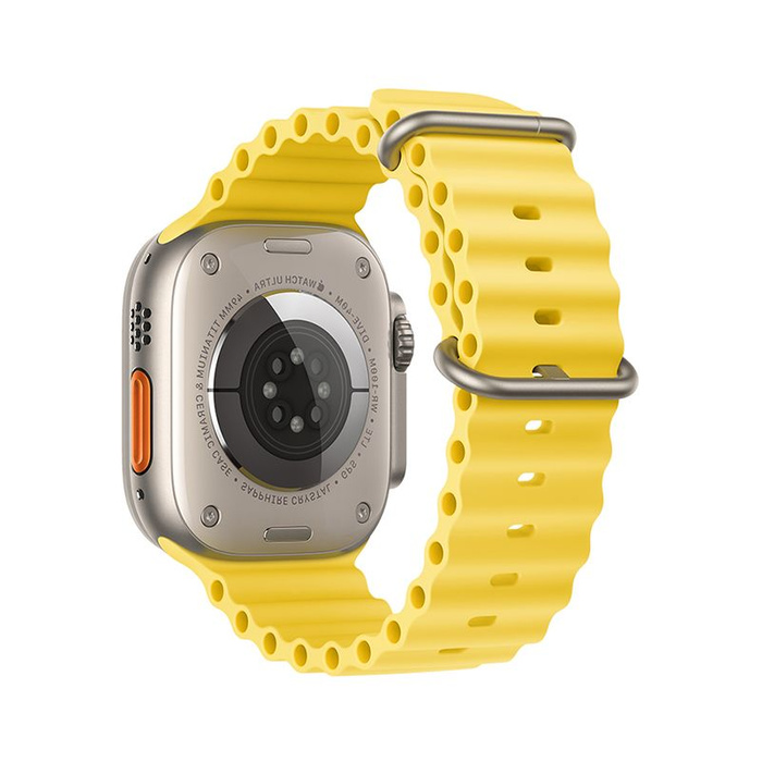Pasek do Apple Watch Forcell F-Design FA12 dziurki silikon 38 / 40 / 41 mm zólty