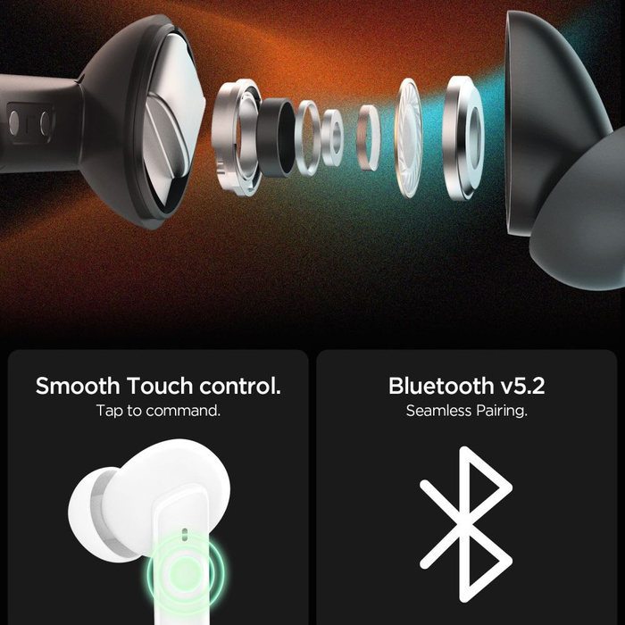 SŁUCHAWKI BEZPRZEWODOWE SPIGEN SA2402 ANC PRO IN-EAR EARPHONE CZARNE