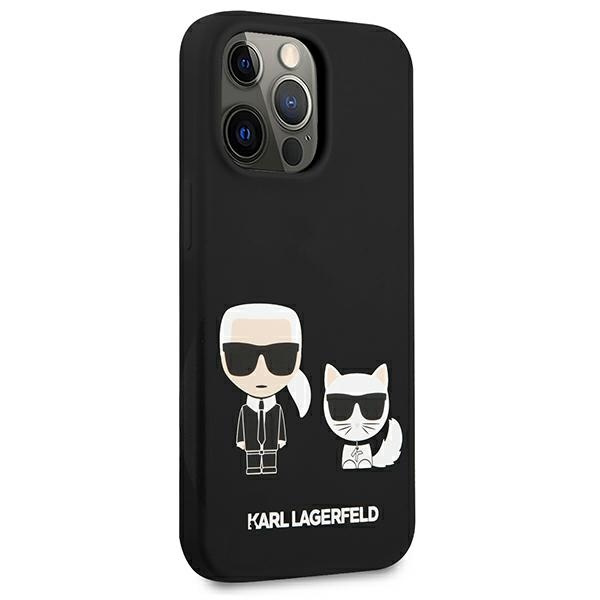 Etui KARL LAGERFELD Apple iPhone 13 Pro Silicone Karl & Choupette Czarny Hardcase