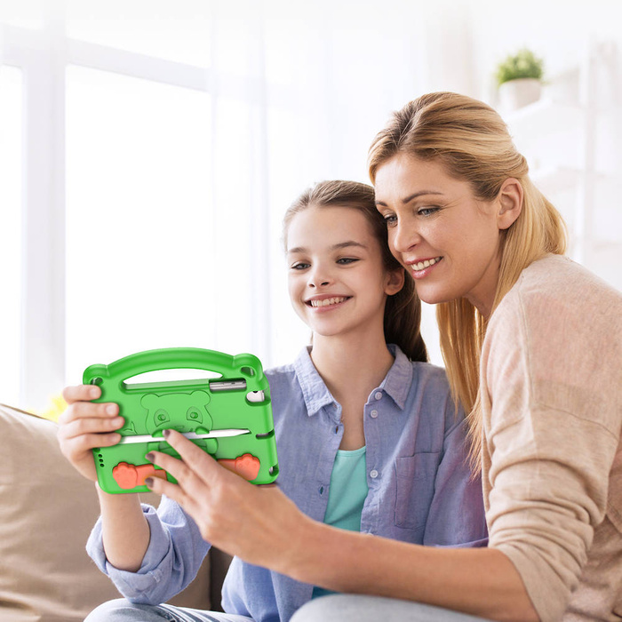 Dux Ducis Panda bezpieczne dla dzieci dziecięce miękkie etui do iPad mini 5 / 4 / 3 / 2 / 1 z miejscem na rysik żółty