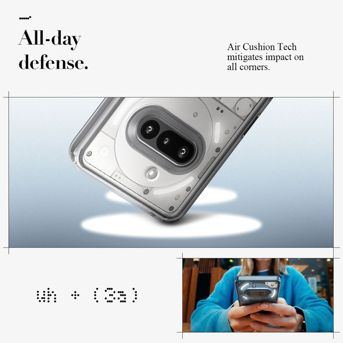 ETUI SPIGEN NOTHING PHONE 3A ULTRA HYBRID SPACE CRYSTAL